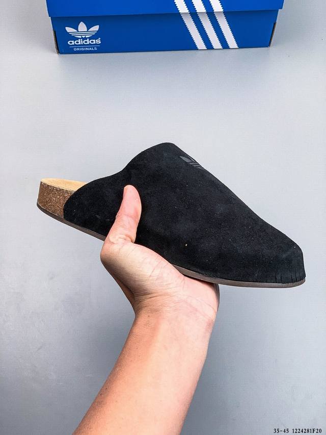 德国百年知名鞋履品牌 博肯Birkenstock 秋冬新款 勃肯半拖凉鞋系列包头拖鞋 广东原产#采用质地柔软牛皮革 中底搭载缓震软木橡胶 外置Eva轻量片装外底