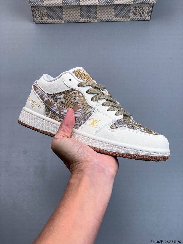 公司级头层！耐克Nike Air Jordan 1 Low Aj1乔1 倒勾低帮潮流缓运动休闲板鞋。Aj1 低帮拼接 完美版型真头层牛皮# 内置缓震气垫 原鞋开