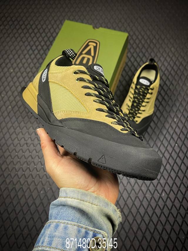 中山原单货 极力推荐版本 Keen Jasper 3代 皮革与透气网眼的碰撞让双脚自在呼吸，从山野到街头成为每段旅程的标配 鞋面皮革拼接透气网眼鞋面 鞋蒂鞋舌延