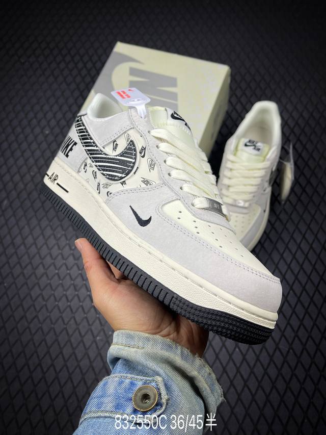 C 公司级Nike Air Force 1‘07 Lv8 原楦头原纸板 打造纯正低帮空军版型 专注外贸渠道 全掌内置蜂窝气垫 原盒配件 原厂中底钢印、拉帮完美