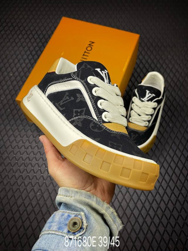 E 广奢高端货--唯一正确版本 Louis Vuitton Tilted 系列｜2026 早春全新上架 Lv 路易威登 Tilted Low Sneakers