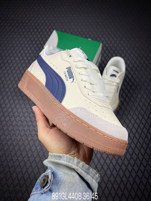 B puma Bwm Ca Match 赛车联名 织物皮革 复古易穿 减震耐磨 低帮 彪马生活休闲鞋 货号:308621-12 尺码:36-45 编码：891G