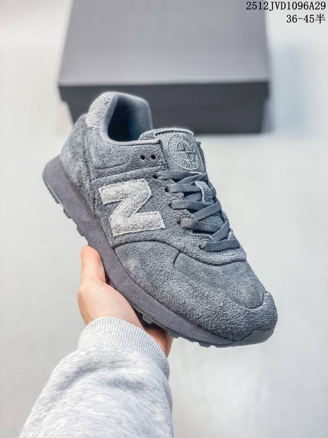 公司级New Balance 574系列 新百伦 低帮复古休闲运动慢跑鞋 采用猪巴革组合网织物鞋面材质 全新4层组合独立私模大底 货号:U574Bst1 尺码:
