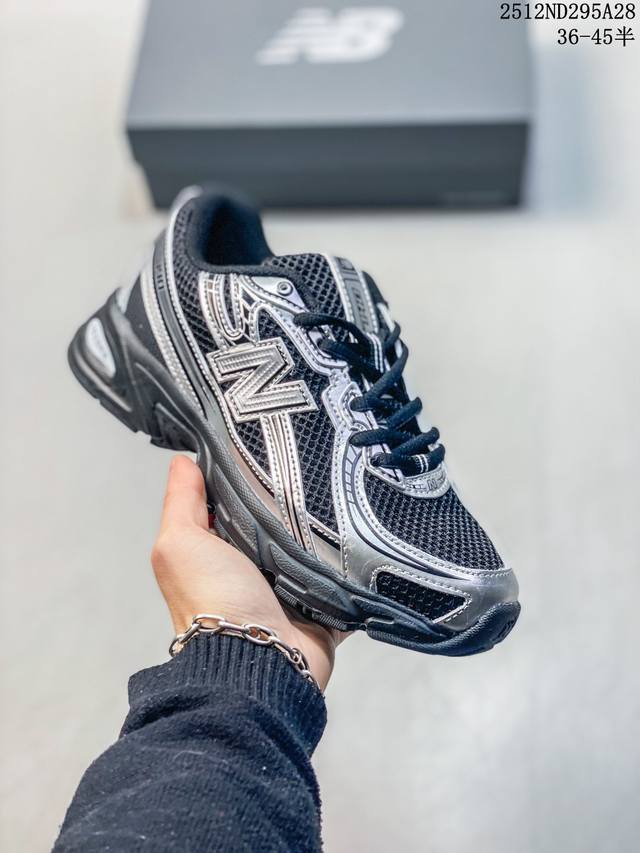 New Balance Mr740 Nb新百伦系列复古老爹风休闲运动慢跑鞋。采用轻质牛剖革拼接透气网眼衬垫织物鞋面材质 T-Beam大底提供足步弓支撑 保持步态