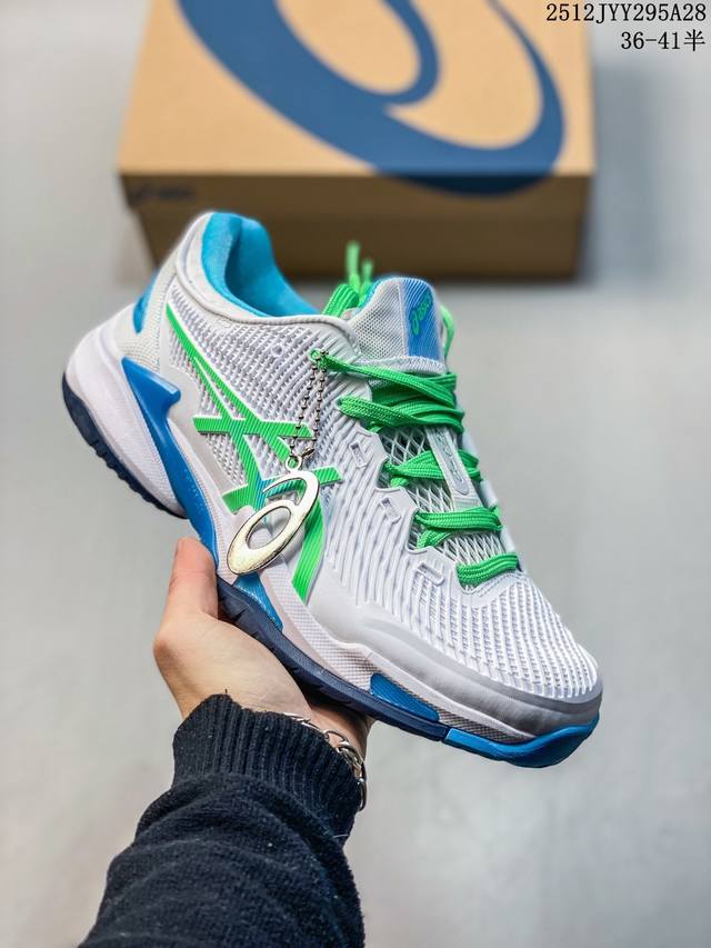 亚瑟士 Asics 新款男女鞋Sky Elite Ff 3跑步运动竞速跑鞋 轻便减震回弹专业训练排球运动鞋 轻量舒适透气材质 升级全新缓震中底部位科技材质。 货