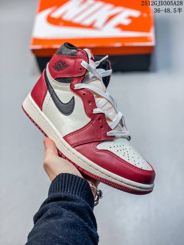 公司级Nike Air Jordan 1 Retro High Aj1乔丹一代高帮经典复古文化休闲运动篮球鞋 货号:555088-009 码数：如图 编码：02