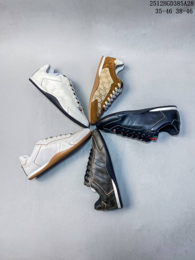 顶级莞产！ Gucci古驰Shift系列情侣款 复古德训鞋2025早秋新款运动鞋 顶级版本 原版购入开发做货Gucci Shift系列全新上市，轻盈设计 焕新诠