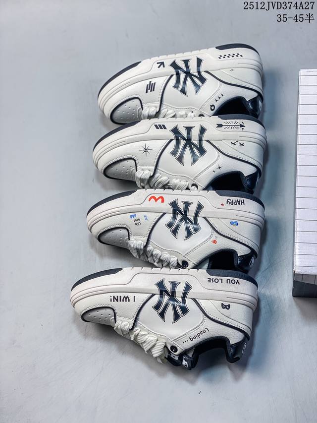 公司级Mlb Ny 印花网红老爹鞋板鞋 涂鸦恶作剧Diy 内增高6Cm 原厂原档案数据开发 进口纳米材质 原厂全套手提袋 原盒雷射防伪标包装 12Jvd374A