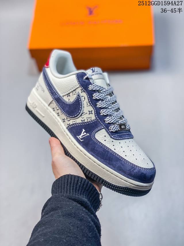 奢潮融合，经典加冕｜Nike Air Force 1 Low X Louis Vuitton联名款！当街头传奇Air Force 1 Low邂逅顶奢Louis