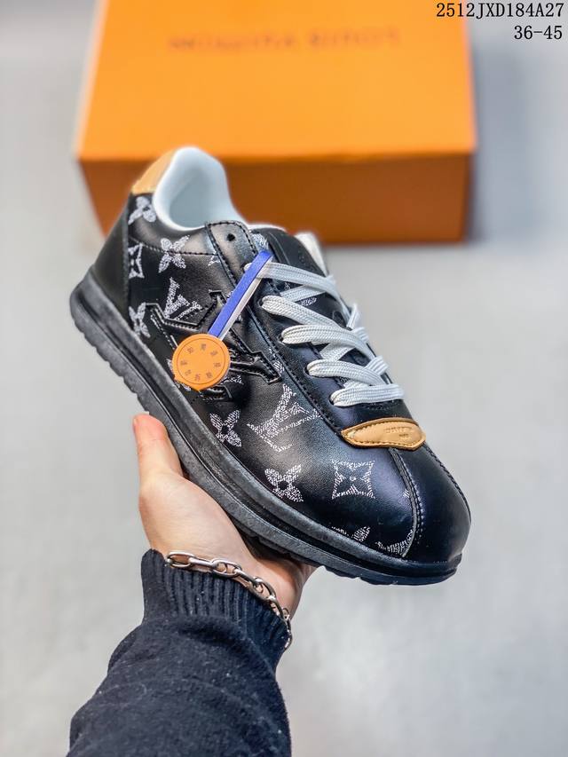 Louis Vuitton 路易威登 原装一致Tpr光泽组合鞋底，耐弯折滴塑支持片，鞋垫嵌入超软脚感乳胶材质驴的篮球鞋，Virgil Abloh亲自操刀设计全新