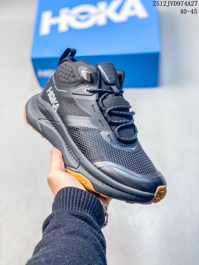 公司级Hoka One One Transport Hike Gtx 舒适 防滑耐磨 高帮 生活休闲鞋 货号:1172912 尺码:40-45 Id:Jhd53