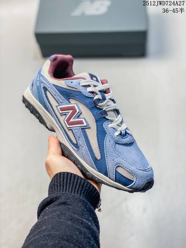 New Balance 新百伦204 系列 复古休闲运动百搭老爹跑步鞋 #采用猪巴革组合网织鞋面材质 #3层组合底模精密开发 #中底嵌入碳板缓震及后跟嵌入Tpu