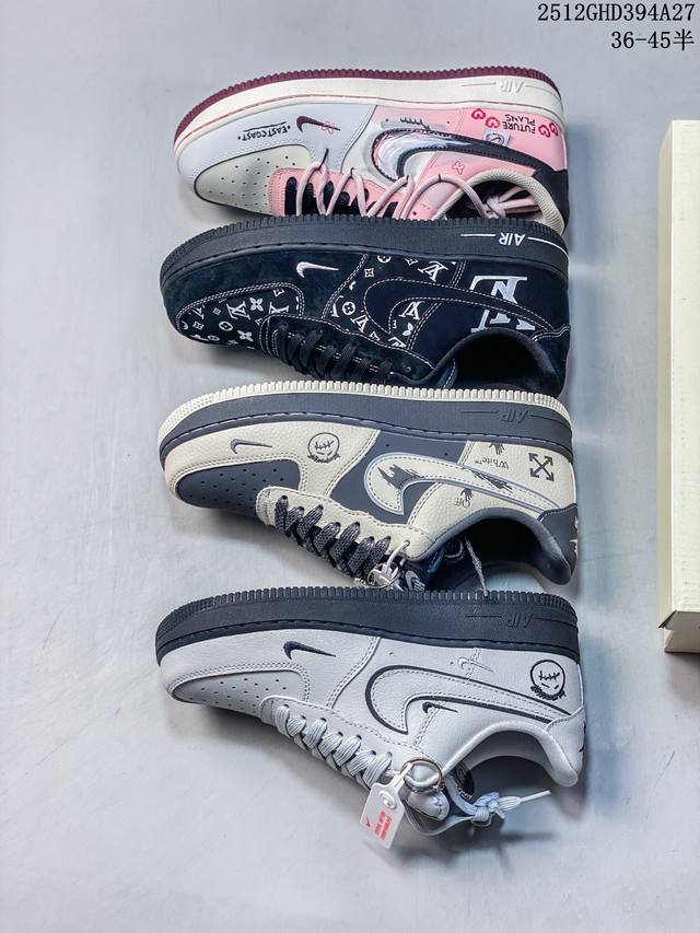 耐克 Nike Air Force 1 ’07 空军一号低帮百搭休闲运动板鞋。柔软、弹性十足的缓震性能和出色的中底设计，横跨复古与现代的外型结合，造就出风靡全球