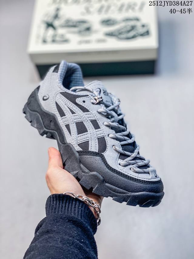 新品公司级 亚瑟士 Asics Gel-pickax 登山 户外运动 抗冲击支撑 减震防滑耐磨轻便 徒步鞋 男款 日蚀黑 轻便旅游鞋。秋天踏秋一直在穿这双，上脚