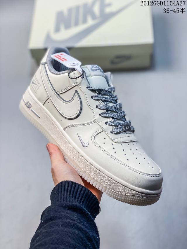 海外爆款限量发售！高端定制Nike Air Force 1 '07 Low “暴力熊联名------黑灰拼接” 高端定制 低帮休闲板鞋 定制鞋盒 大厂纯原品质出