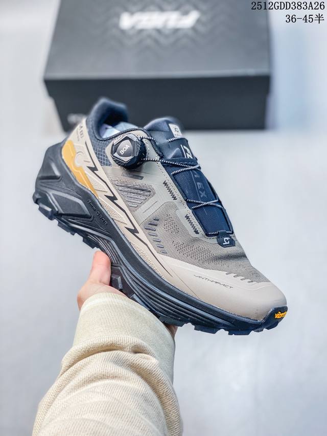 凯乐石 Kailas Fuga Ex3 Gtx Boa 厚底缓冲徒步跑山网布Tpu减震防滑透气包裹性抗冲击轻便回弹 低帮 超强抓地力徒步跑步鞋 Boa适配系统