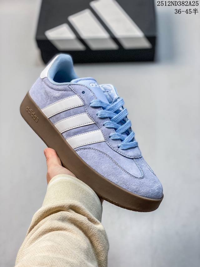 Adidas 阿迪达斯 男女鞋真标半码制，采用翻毛皮组合牛津布鞋面材质，外置Rb耐磨橡胶外底阿迪达斯Adidas Barreda Decode Low 巴列达解