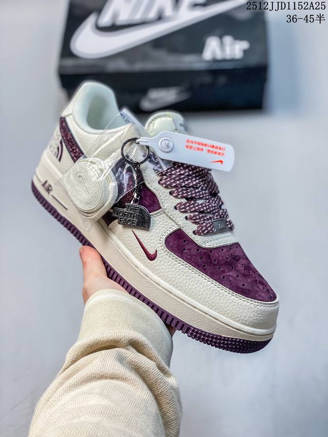 海外限量发售！公司级Nike Air Force 1 '07 Low “北面联名”空军一号 低帮 运动鞋 休闲鞋 折边针车 工艺难度大 原楦头原纸板 原装鞋盒