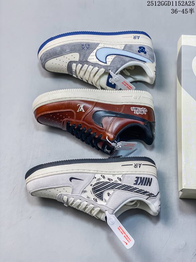 海外限量发售！公司级Nike Air Force 1 '07 Low “Nike-米黑猪八革”空军一号 低帮 运动鞋 休闲鞋 折边针车 工艺难度大 原楦头原纸板