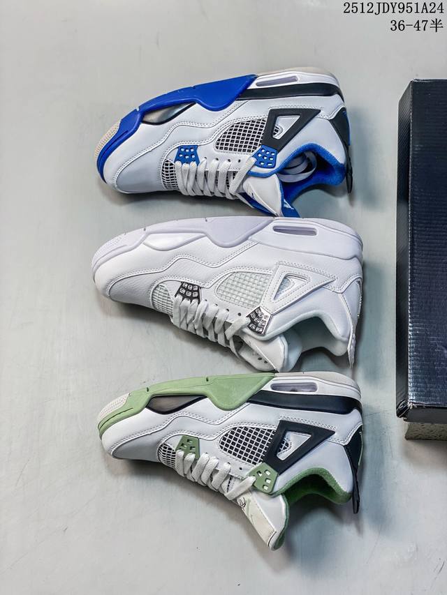 真标耐克Nike Air Jordan 4 Retro 迈克尔 乔丹Aj4代中帮复古休闲运动文化篮球鞋 货号:Aq9129-103 尺码:36 36.5 37.