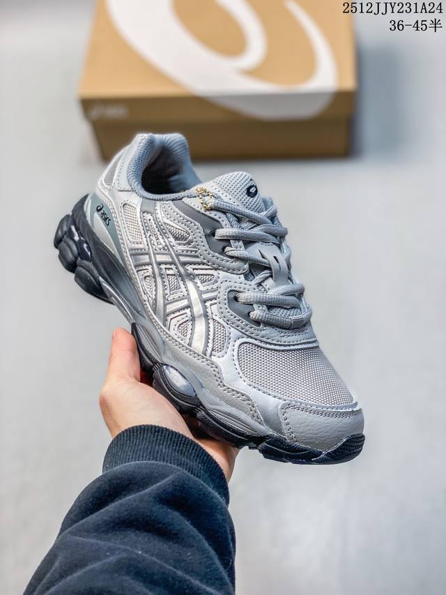 真标Asics Gel-Nyc 亚瑟士 透气网眼鞋面 配合部分合成革材质 采用全新Ahar+橡胶材质 更加耐磨 货号:1203A280-020 尺码:36 37