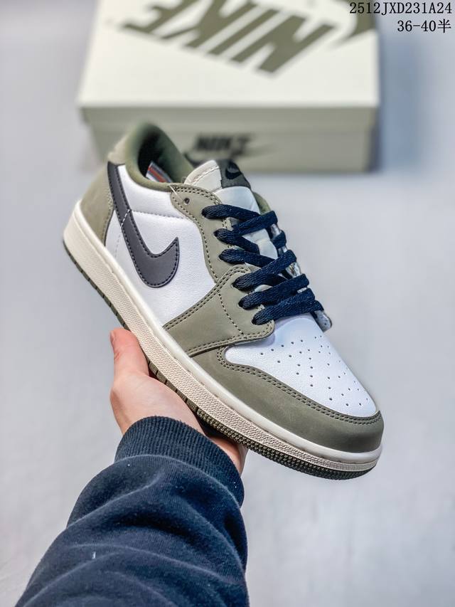 公司级Nike Air Jordan 1 Retro Low Og 耐克 Aj1乔1低帮休闲板鞋 同步官方配色 升级原楦原档案数据开发纸版楦型 采用同源纳帕头层