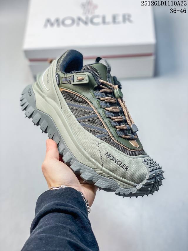 Moncler Trail Grip Gtx 盟可睐 蒙口户外徒步越野鞋 耐磨舒适防滑 织物材质运动鞋 公司级 真标带半码 Size:36-46码 #2Vler