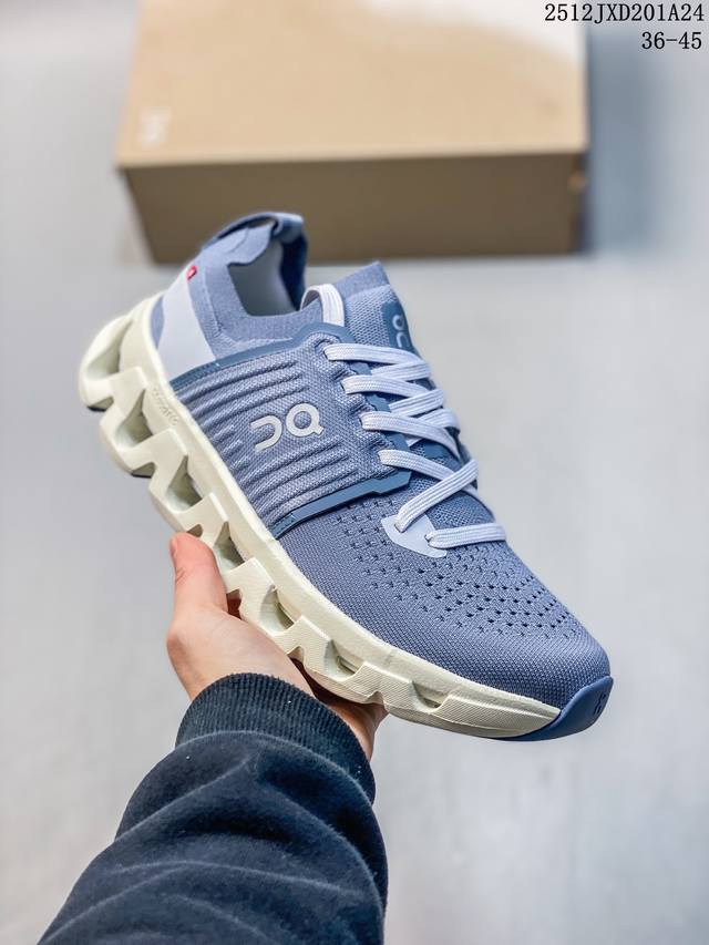 On昂跑 Cloudswift 4 Ad 百搭舒适防滑耐磨 低帮跑步鞋 浅灰 36-45 12Jxd201A24