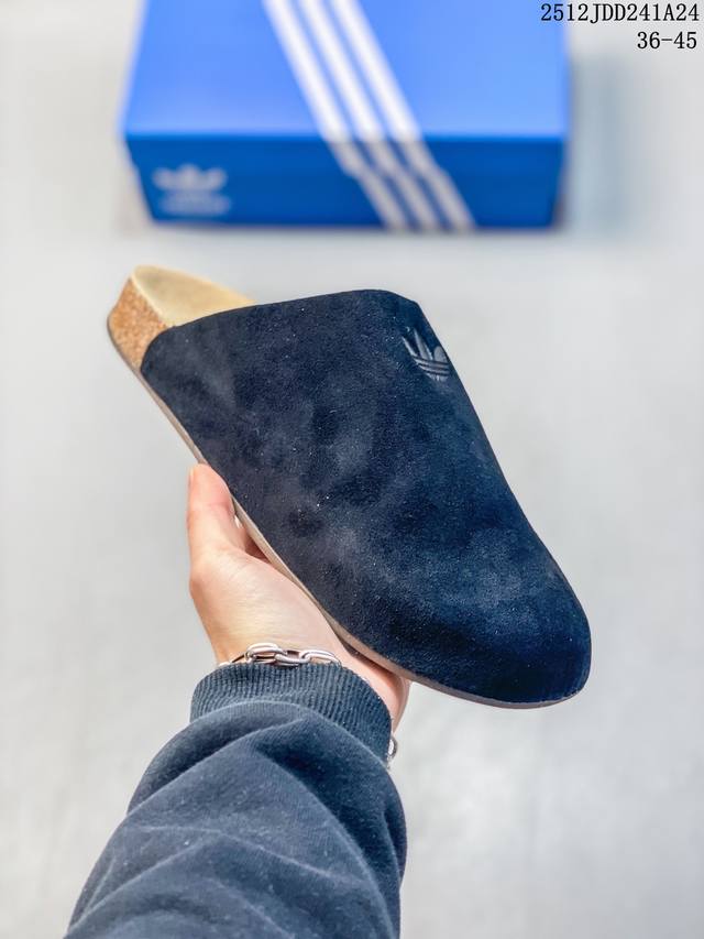 Adidas Originals Adimule 舒适百搭 防磨包头拖鞋 男女同款 12Jdd241A24