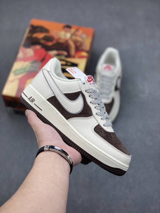 特 海外发售 创意定制联乘 漫画著作 阿基拉 主人公 公司级 Akira×Nike Air Force 1 Low ’07 奶咖 麂皮 满天星配色 空军一号低帮