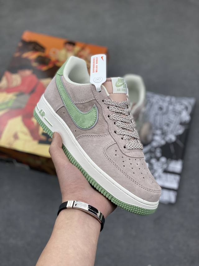 特 海外发售 创意定制联乘 漫画著作 阿基拉 主人公 公司级 Akira×Nike Air Force 1 Low ’07 薄荷粉 麂皮 满天星配色 空军一号低