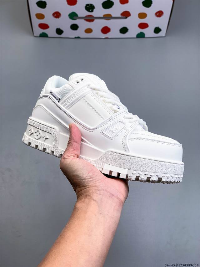 Louis Vuitton Lv 路易威登 Trainer Maxi 胖丁 低帮休闲板鞋 全新私人订单出货 海淘代购同渠道 正确折叠鞋盒 平台外贸高端零售专供品