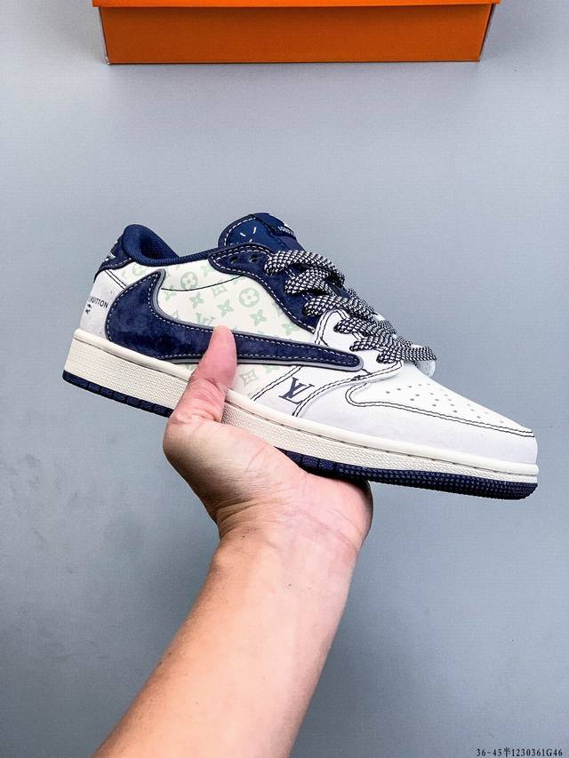 耐克Nike Air Jordan 1 Low Aj1乔1 低帮潮流缓运动休闲板鞋。Aj1 低帮拼接 完美版型真头层牛皮# 内置缓震气垫 原鞋开模 拒绝公底 购