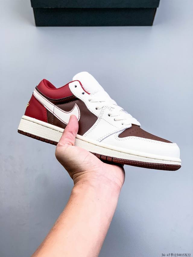 二层真标！耐克Nike Air Jordan Low 1 乔1低帮经典休闲鞋 1230115X22