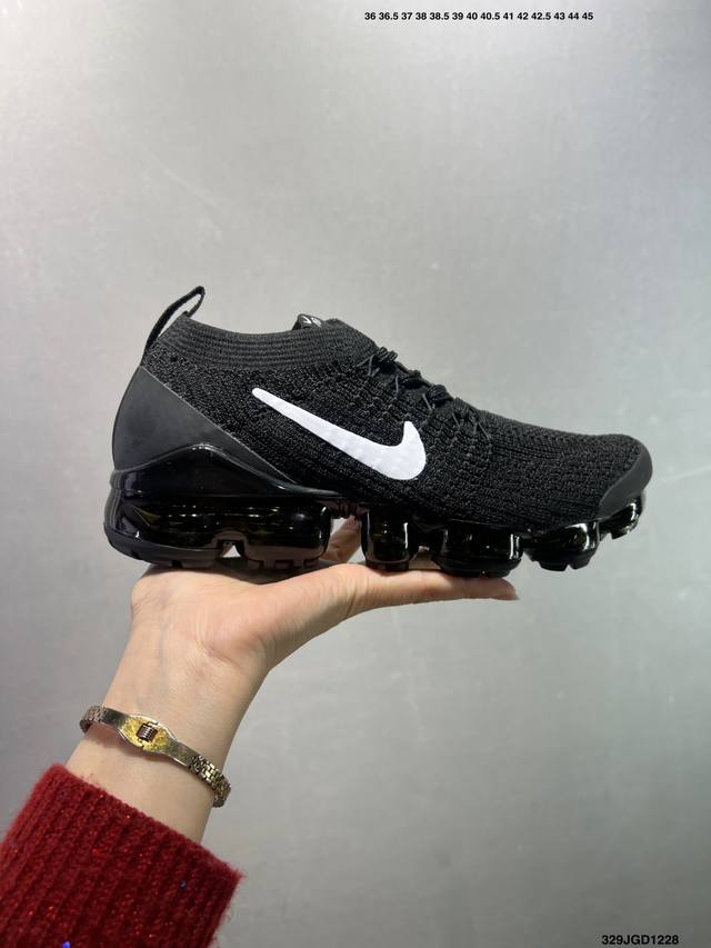 Nike Air Vapormax Flyknit 2.0 二代大气垫百搭慢跑鞋#进口针织机台 原面打造坚挺科技针织#公司原底气垫 细节诠释一切质疑#原产标加持