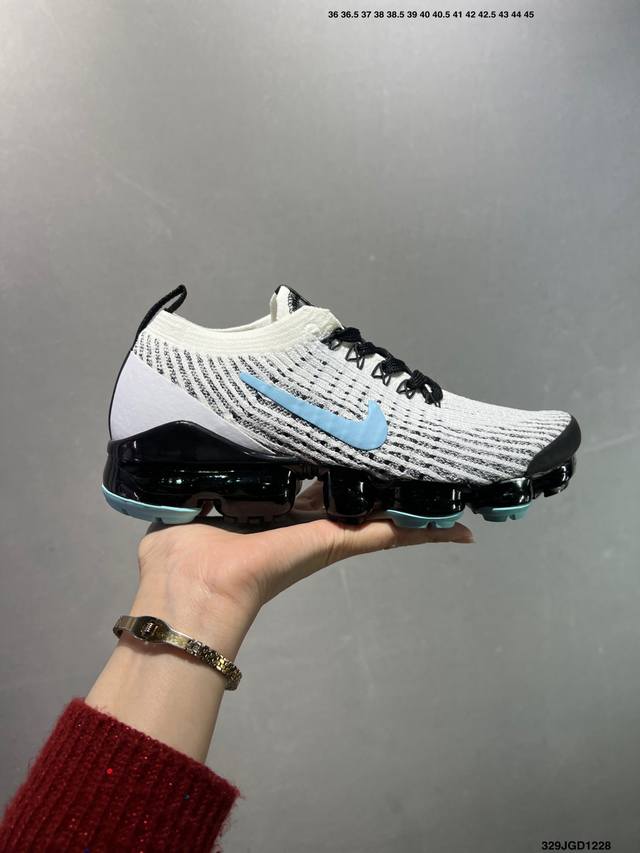 Nike Air Vapormax Flyknit 2.0 二代大气垫百搭慢跑鞋#进口针织机台 原面打造坚挺科技针织#公司原底气垫 细节诠释一切质疑#原产标加持