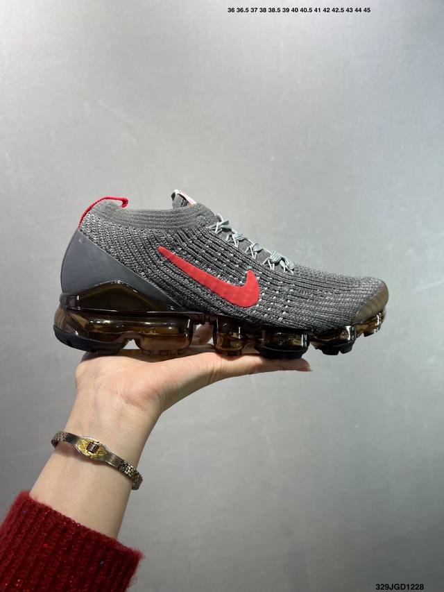 Nike Air Vapormax Flyknit 2.0 二代大气垫百搭慢跑鞋#进口针织机台 原面打造坚挺科技针织#公司原底气垫 细节诠释一切质疑#原产标加持