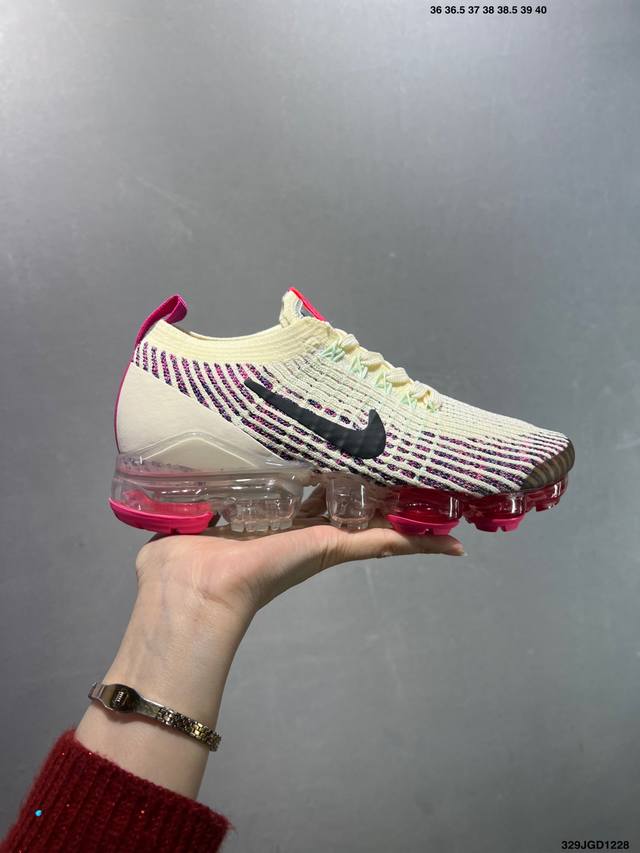 Nike Air Vapormax Flyknit 2.0 二代大气垫百搭慢跑鞋#进口针织机台 原面打造坚挺科技针织#公司原底气垫 细节诠释一切质疑#原产标加持
