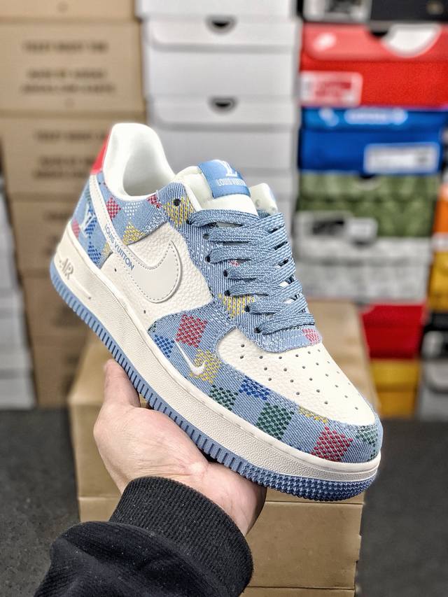 福利特价 #公司级福利 市面原价310版本 Nk Air Force 1’07 定制配色 联名款 空军一号经典低帮休闲百搭板鞋 公司级版本 定制鞋盒 大厂流水作