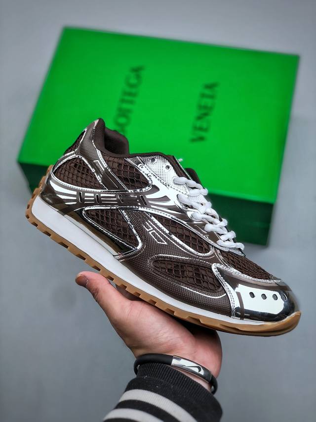 意大利奢侈品牌-宝缇嘉 葆蝶家-Bottega Veneta Orbit Lace-Up Runner Bv葆蝶家时尚休闲王一博同款老爹鞋运动鞋 ＃Max 广货