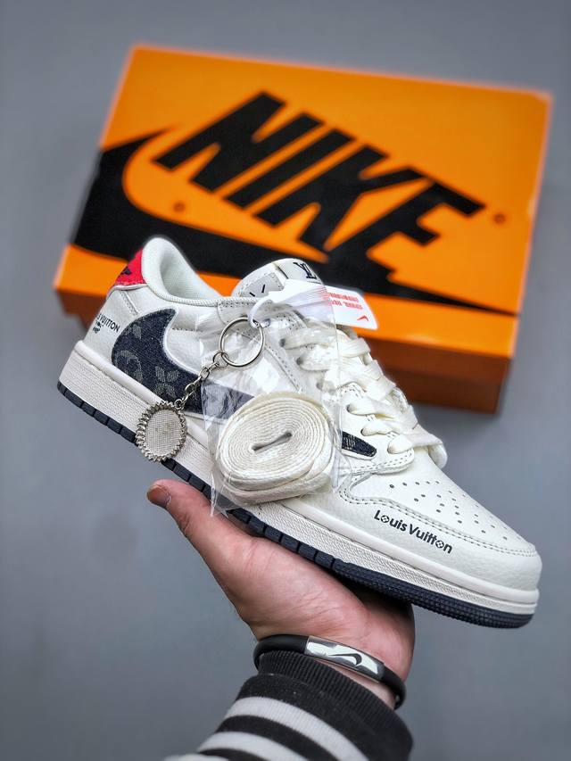 Xc版 Nike Air Jordan 1 Low Lv联名 定制Aj联名-高端定制 低帮复古文化板鞋 #定制鞋盒 大厂纯原品质出货 超高清洁度 皮料切割干净无