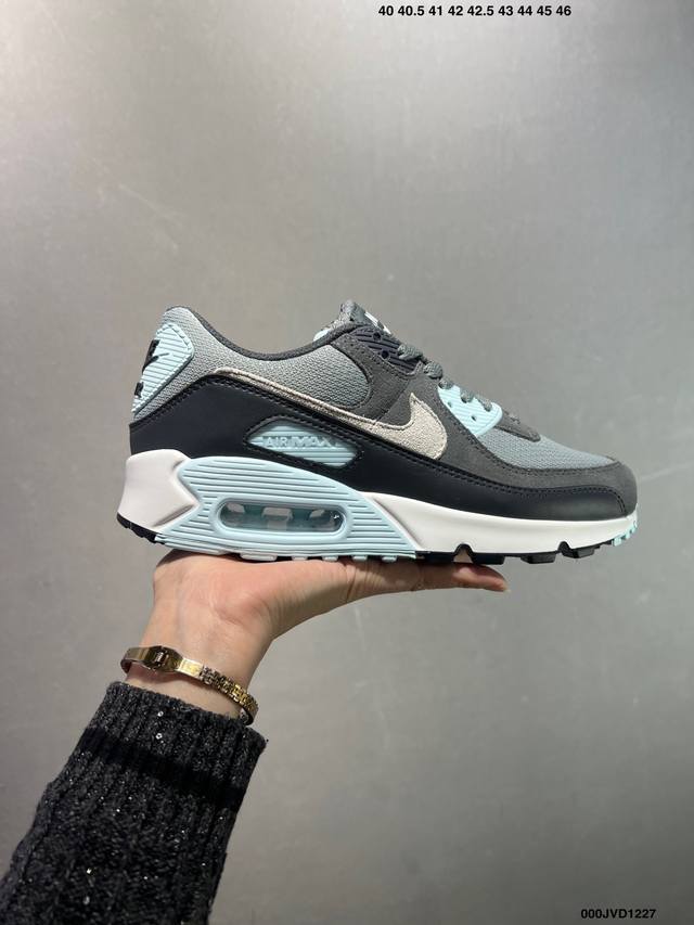 公司级Nike Air Max 90 初代复古气垫百搭休闲运动慢跑鞋复古小气垫史上第一双可视气垫跑鞋 凭借着 Air Max 气垫带来的舒适脚感和鞋面面料上的不