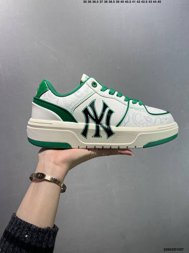 公司级Mlb Ny 印花网红老爹鞋 涂鸦恶作剧 内增高6Cm 原厂原档案数据开发 进口纳米材质 原厂全套手提袋 原盒雷射防伪标包装 官方货号: 3Asxca12