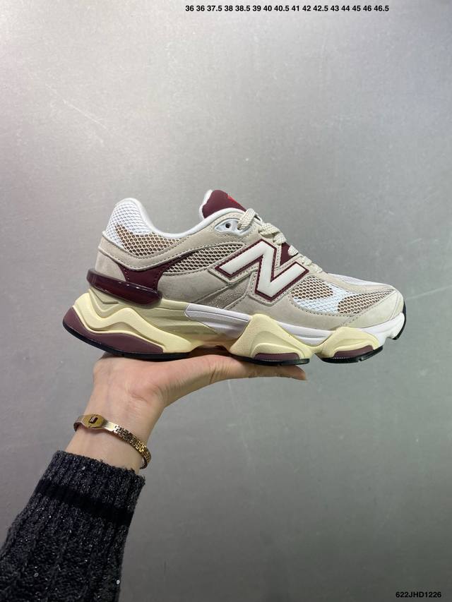 Joe Freshgoods X New Balance Nb9060 联名款 复古休闲运动慢跑鞋 鞋款灵感源自设计师本人对夏日的怀日回忆。鞋面大身由空间双格及