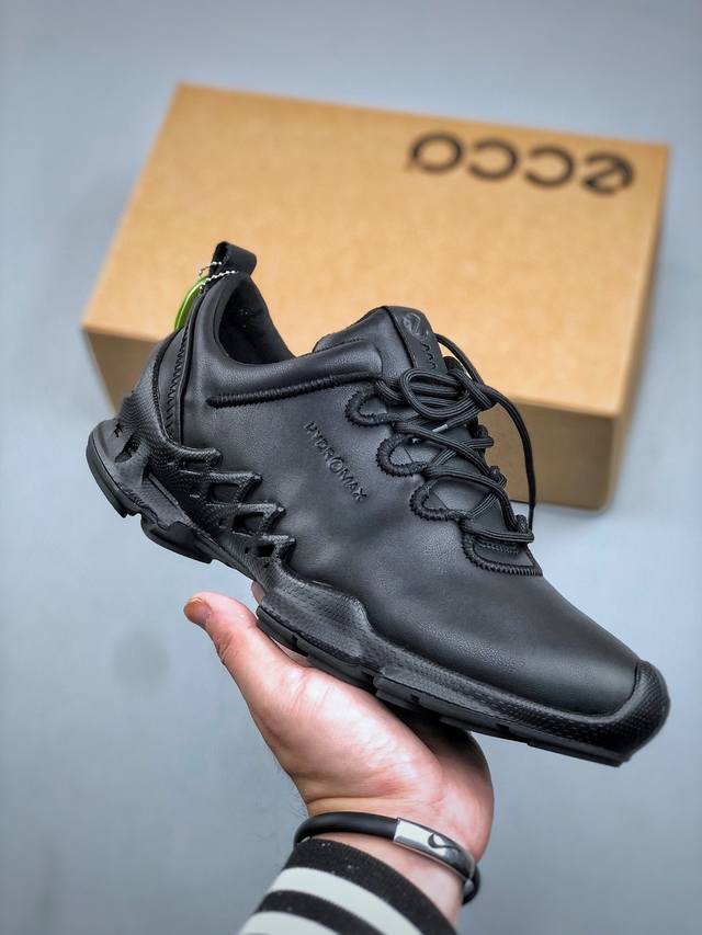 Ys纯原 莞产顶级 Ecco爱步｜注塑工艺 牛皮革 低帮 徒步鞋 黑色 渠道原单 实体代购指定版本 真全头层牛皮 pk市面所有版本 进口原料牛皮，新配色持续上架