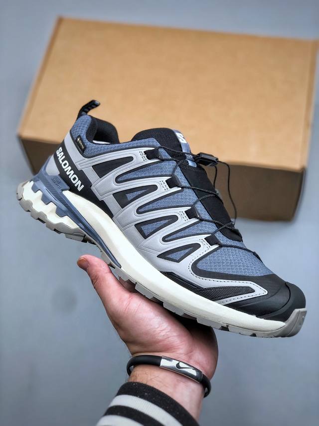 莞顶礼盒版 Salomon萨洛蒙 Xa pro 3D V9 Gtx 圆头 支撑抓地 低帮 户外功能鞋 原版开发 私模大底 成本极高 完美细节品质 代购级百搭徒步