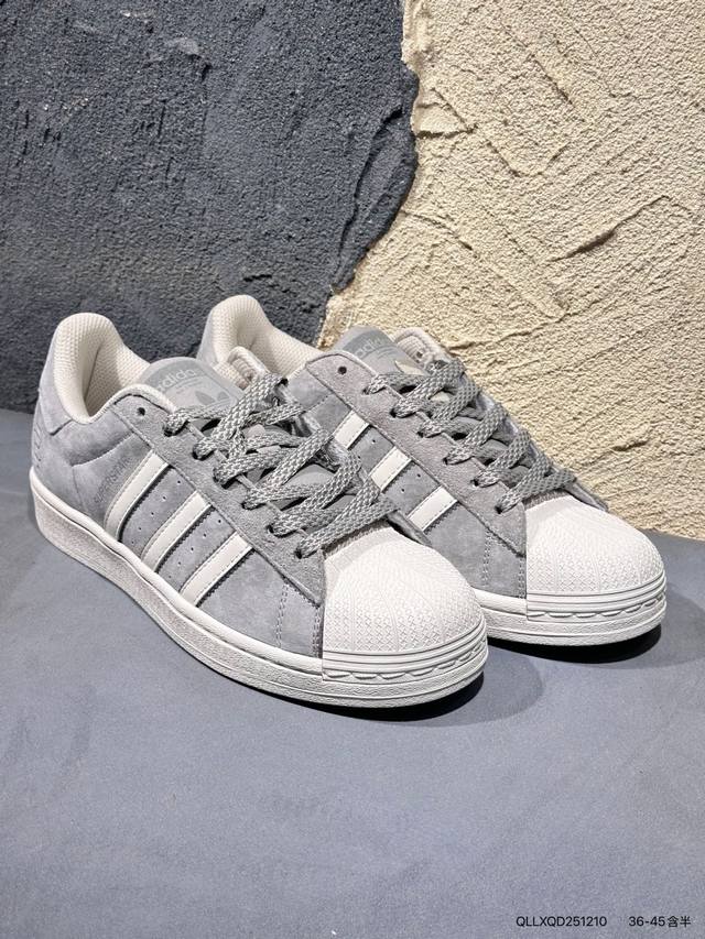 新品上市实拍 阿迪达斯Adidas三叶草 Originals Superstar贝壳头系列低帮经典百搭休闲运动板鞋 货号:Bs0810 Qllxqd251210