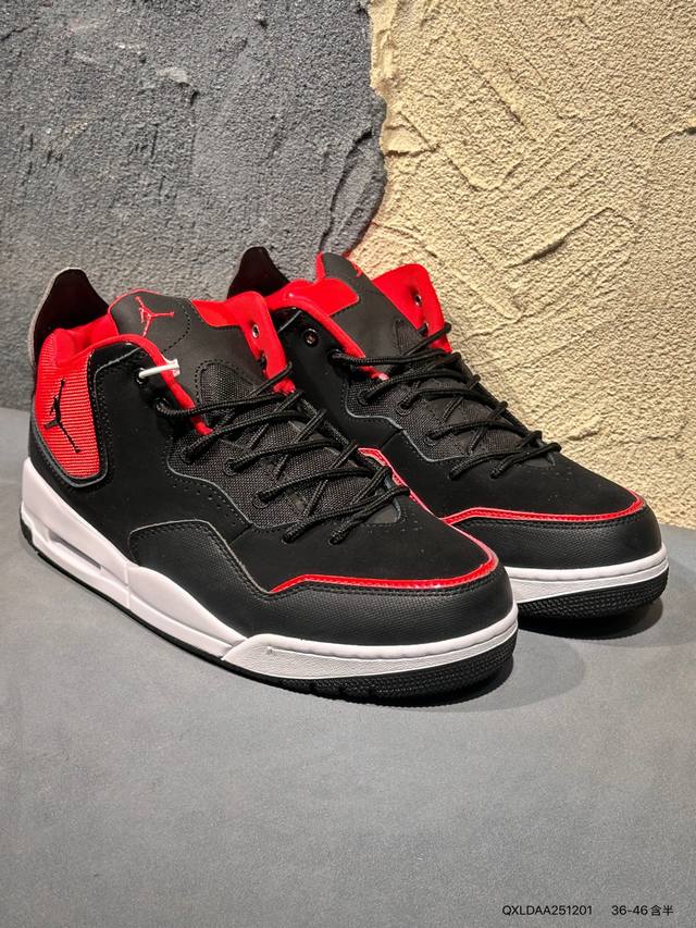 Jordan Courtside 23 舒适百搭 防滑耐磨 中帮 复古蓝球鞋 男女款 白色 货号：Ih0650 141 Qxldaa251201