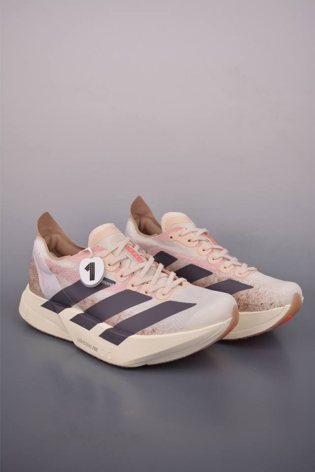 Ad Adizero Adios pro4 竞训跑步鞋 纯原版本 搭配Energyrods 2.0真碳柱，每一步都动力满满 鞋面用的是Lightlock技术，轻
