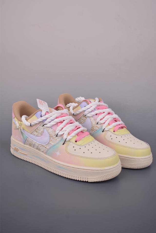 Nike Air Force 1 Low 雾屿星芒 原楦头原纸板 打造纯正空军版型 专注外贸渠道 全掌内置蜂窝气垫 原盒配件 原厂中底钢印、拉帮完美 官方货号: